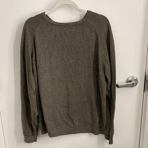 Barefoot Dreams Men's Crewneck Sweater in Olive Green